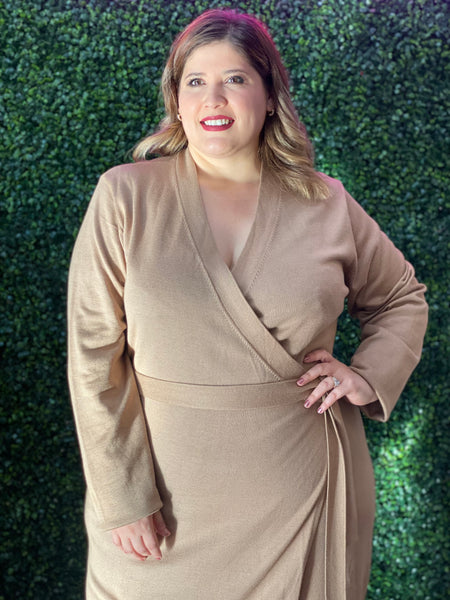 Vestido taupe 7060