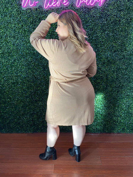 Vestido taupe 7060