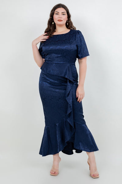 Vestido largo Navy 8301