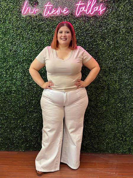 Pantalon Classic White High Rise 2440