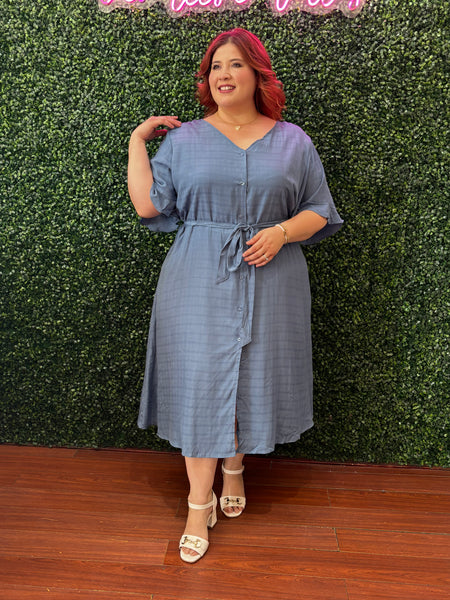 Vestido MIDI azul 1837