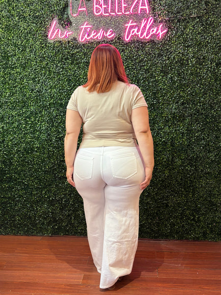 Pantalon Classic White High Rise 2440
