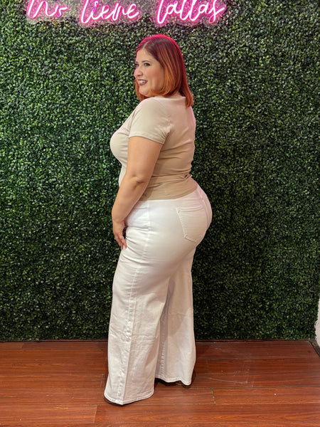 Pantalon Classic White High Rise 2440