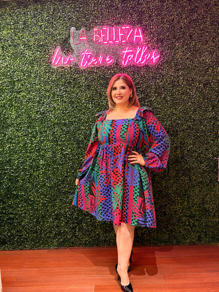 Tropical mini dress 6257