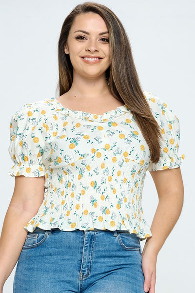 Top moño amarillo 5162