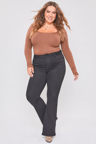 Pantalon básic flare negro 998441 (W37)