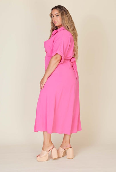 Fuchsia Maxi Dress 6002