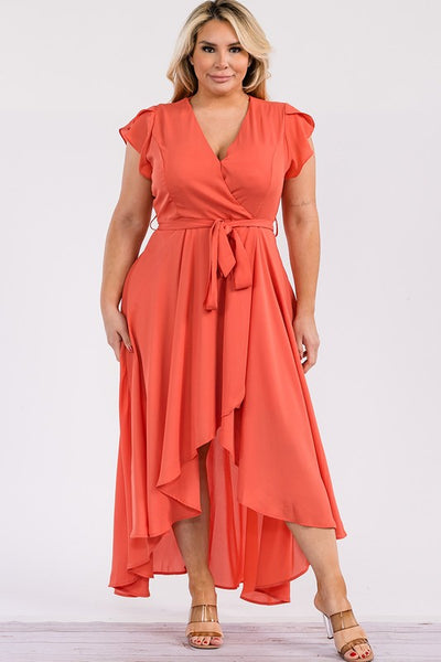 Vestido coral 5641