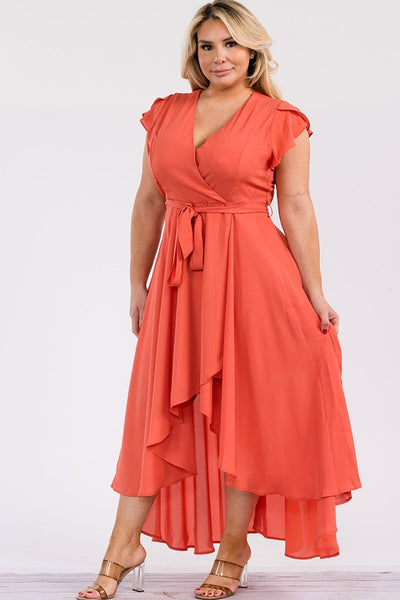 Vestido coral 5641