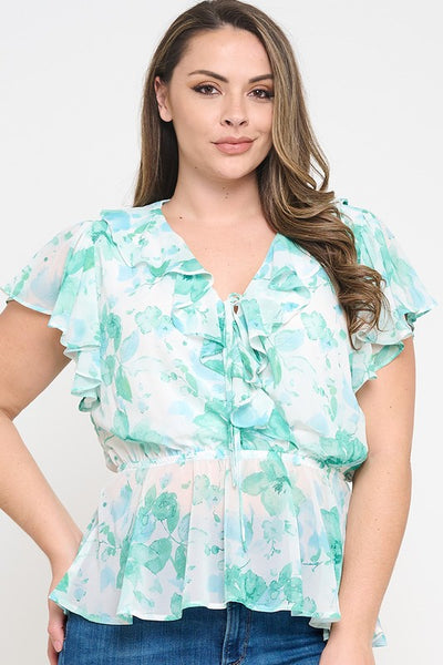 Green Sleeves top 6234