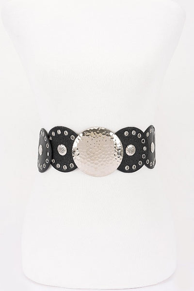 Cinto black Silver 9094