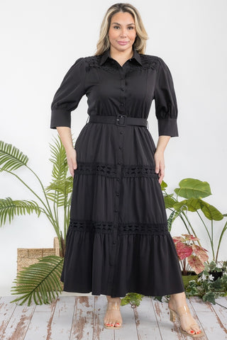 Maxi vestido negro 5625