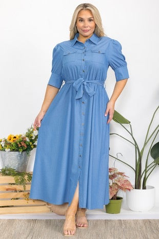 Maxi vestido blue 5630