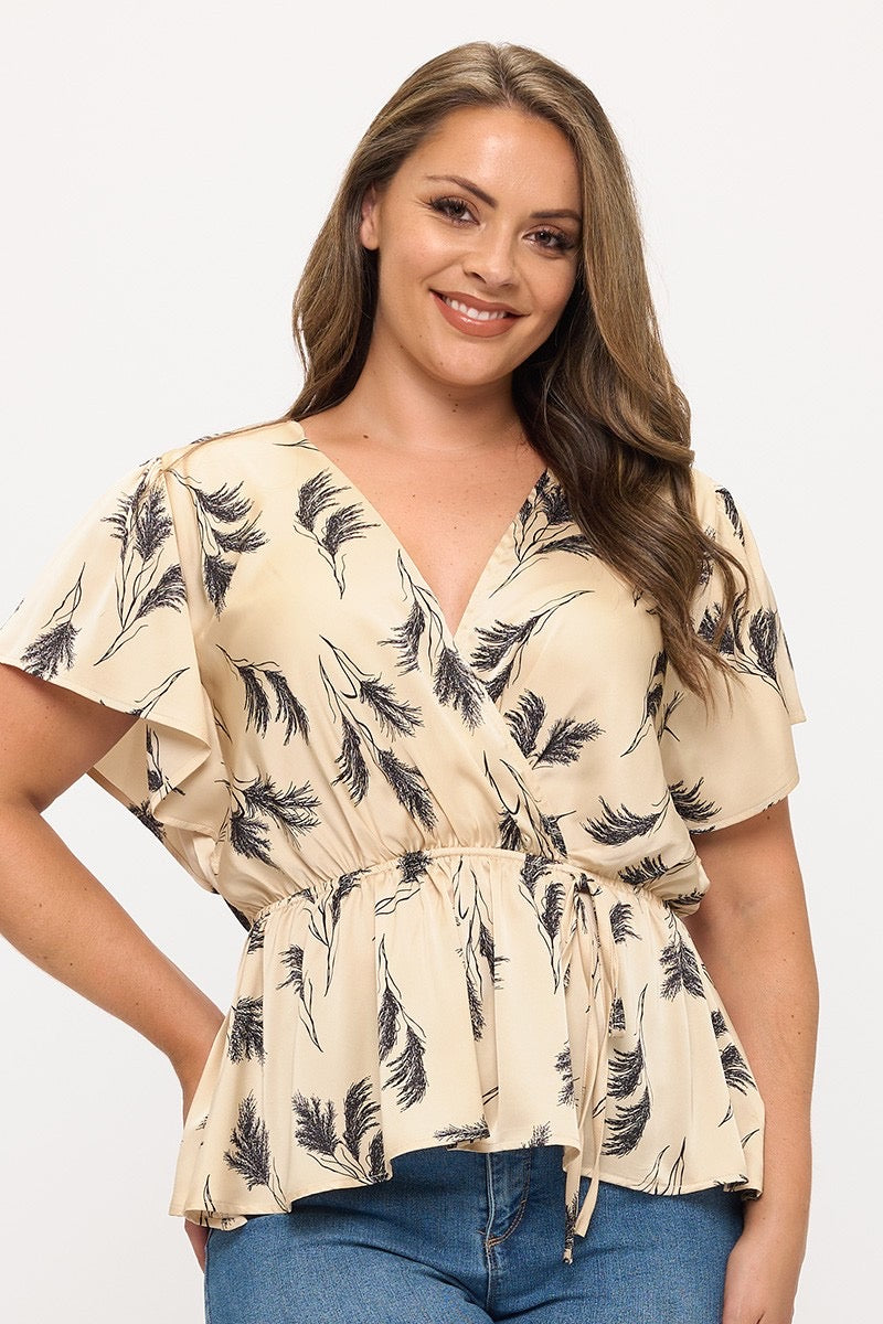 Blusa cream  6466