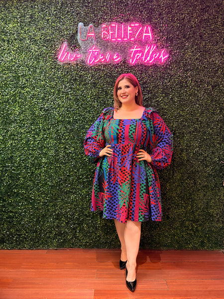 Tropical mini dress 6257