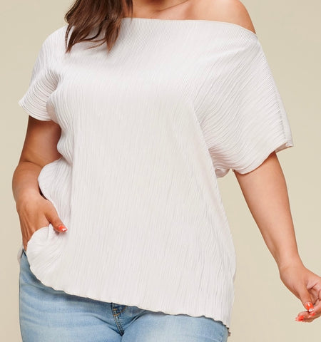 Blusa printed off shoulder blush 4083
