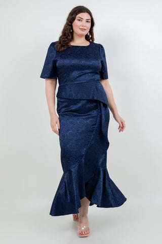 Vestido largo Navy 8301