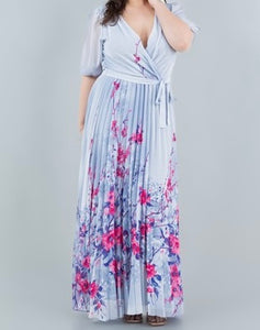 Vestido largo floral 1445