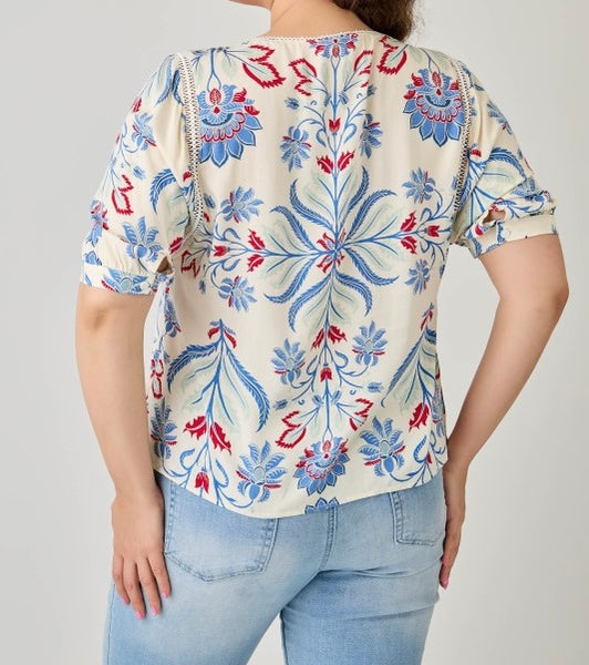 Top floral print B360